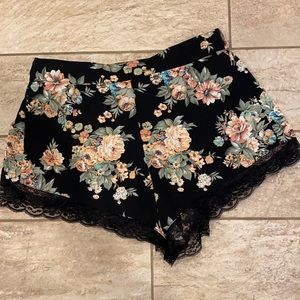 Floral shorts!